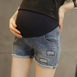 Мода для беременных джинсы летние шорты брюки 2019 Регулируемый Беременность шорты Для женщин Повседневная одежда джинсы для беременных