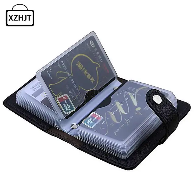 fashion pu leather function 24 bits card case business card holder men women credit passport card - Business Card Holder For Women fashion pu leather function 24 bits card case business card holder men women credit passport card - Business Card Holder For Women