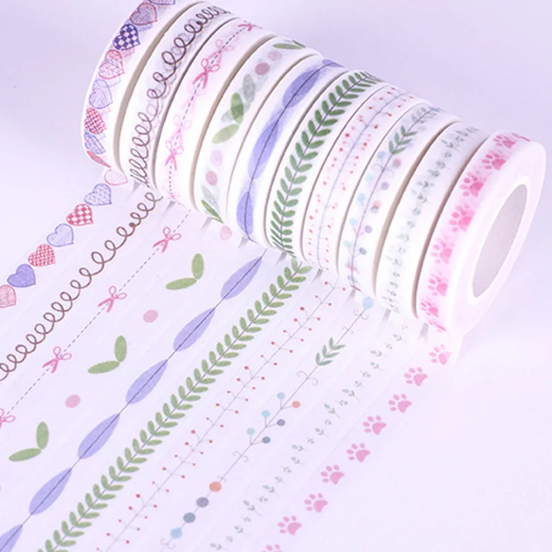 

Diary PDA Models Fine Dividing Lines and Fresh Shredded Paper Tape Tape Decorative Border