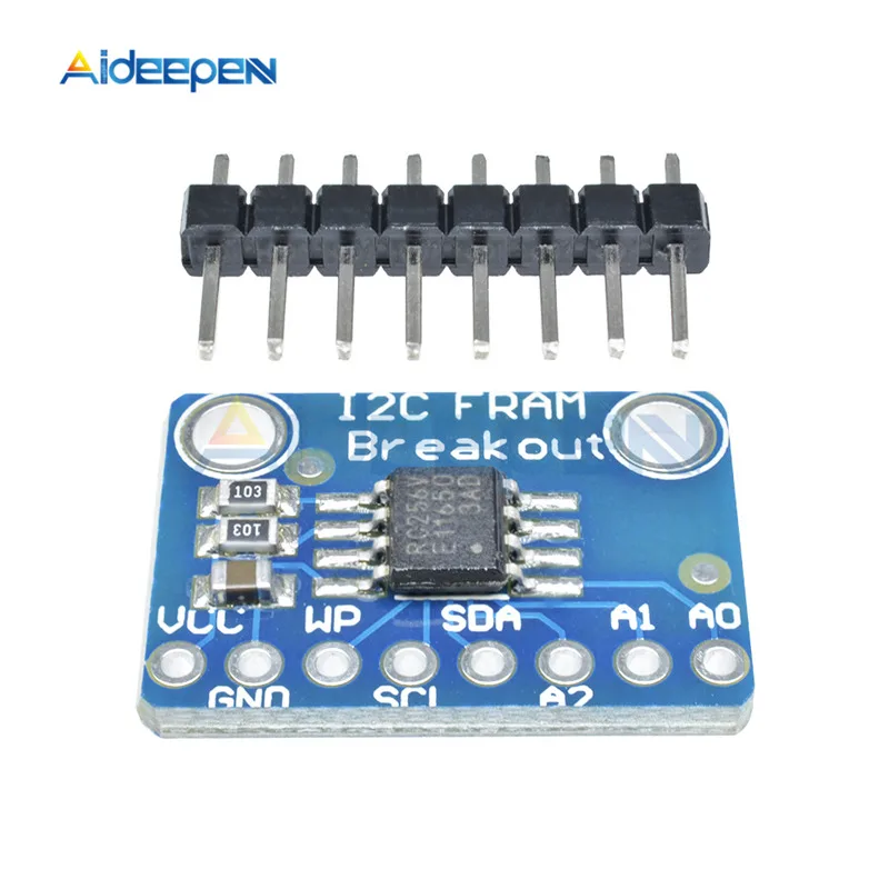 Энергонезависимая плата MB85RC256V FRAM 32KB Memory IC Development Tool Board Module DC 2,7-5,5 V IEC IIC чтение/запись 10 триллионов раз