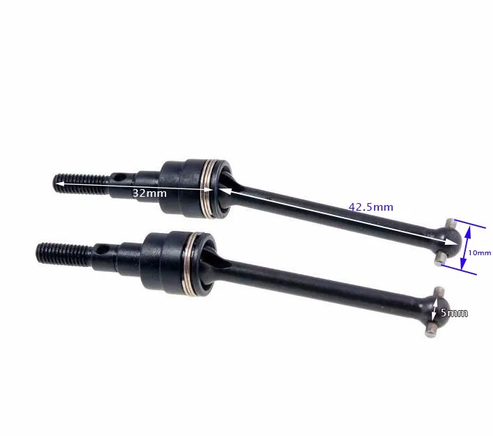 

Free Shipping 2pcs Metal transmission shaft Drive Shaft Universal Dog Bone for Tamiya CC01 Jeep RC Car model spare parts