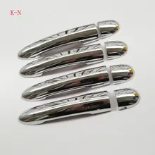 Per Nissan Primera P12 2002-2006 Abs Chrome Door Copertura Maniglia Catch Trim Styling Auto Adesivo Atuo Accessori e parti 8 pz