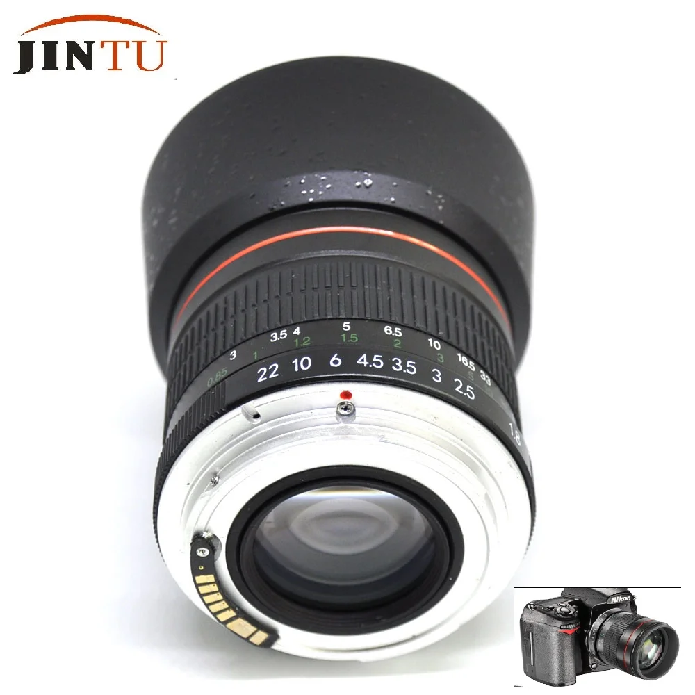 JINTU AF Confirm Chip 85mm F1.8 F22 Manual Focus Portrait Lens for Canon  EOS 600D 700D 5D III 3 II 6D 550D 60D Camera-in Camera Lens from Consumer  ...