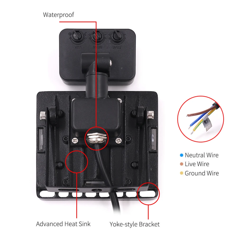 spot light bar 220V LED Motion Sensor FloodLight Outdoor Waterproof Searchlight Induction Led Street Light Spotlight Projector Lamp downlight spotlight