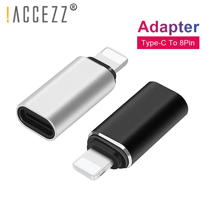 

!ACCEZZ Mini USB OTG Adapter Type-C Female To lighting Male For Apple Adapter For iphone X XS XR 8 7 Plus Sync Charger Converter