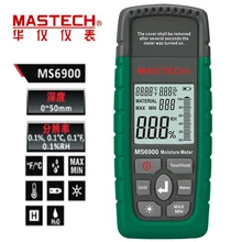 Mastech MS6900 higrometre Мини Цифровая влажность метр дерево/пиломатериалы/бетонные здания тестер влажности с ЖК-дисплеем