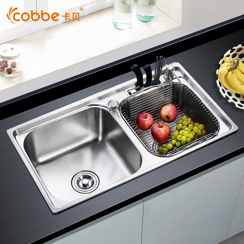 In Acciaio Inox 304 Sopra Contatore Lavelli Da Cucina Singola e ... In Acciaio Inox 304 Sopra Contatore Lavelli Da Cucina Singola e ...