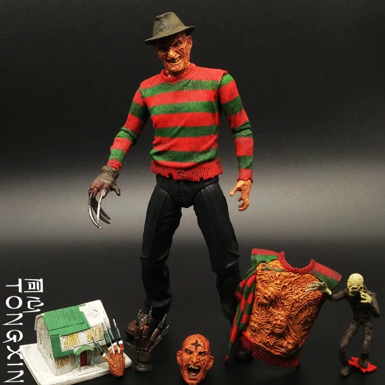 

Freddy Krueger Figure Model For A Nightmare on Elm Street Joint can move doll movie Person Model Decoration figure Toys gift