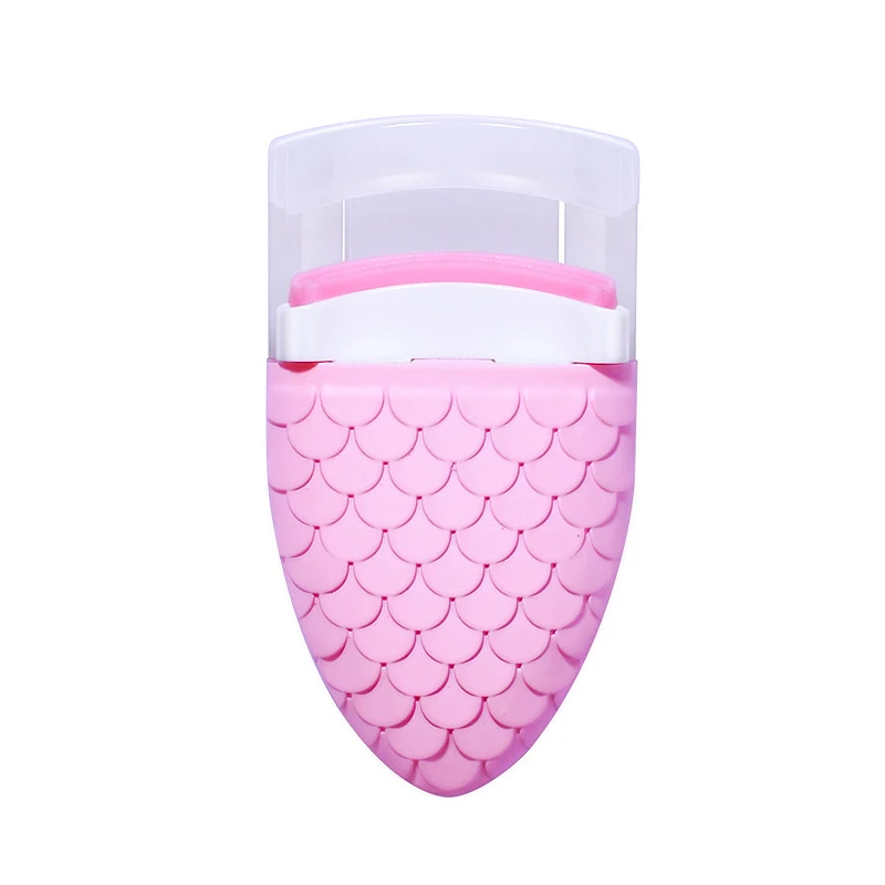 Горячий 1 шт. портативный мини-Бигуди для ресниц Карманный макияж для завивки ресниц оплетка инструмент для завивки ресниц рыбий хвост дизайн макияж инструменты - Цвет: Pink