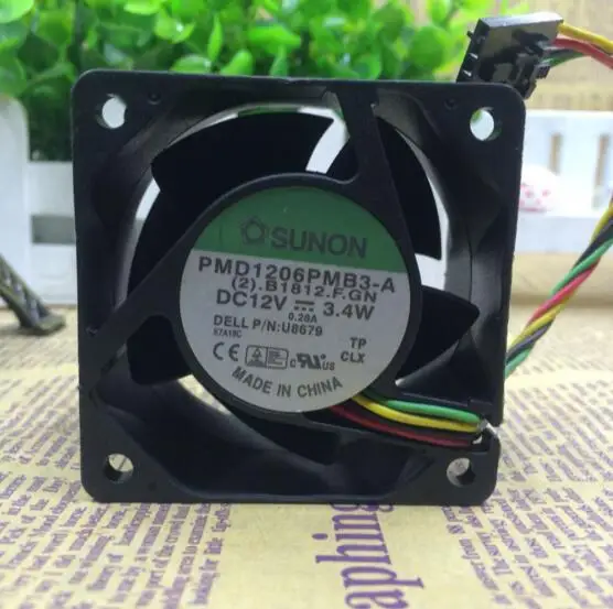 

Wholesale: SUNON PMD1206PMB3-A 3.4W 60*60*38MM 6cm 12V 4 wire PWM cooling fan