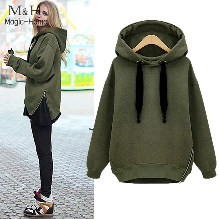 olive green hoodie women's