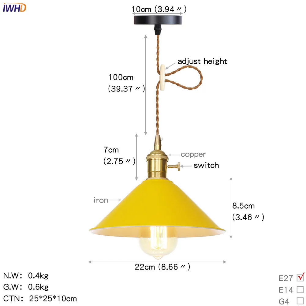 D0105 亚黄 尺寸图英文版