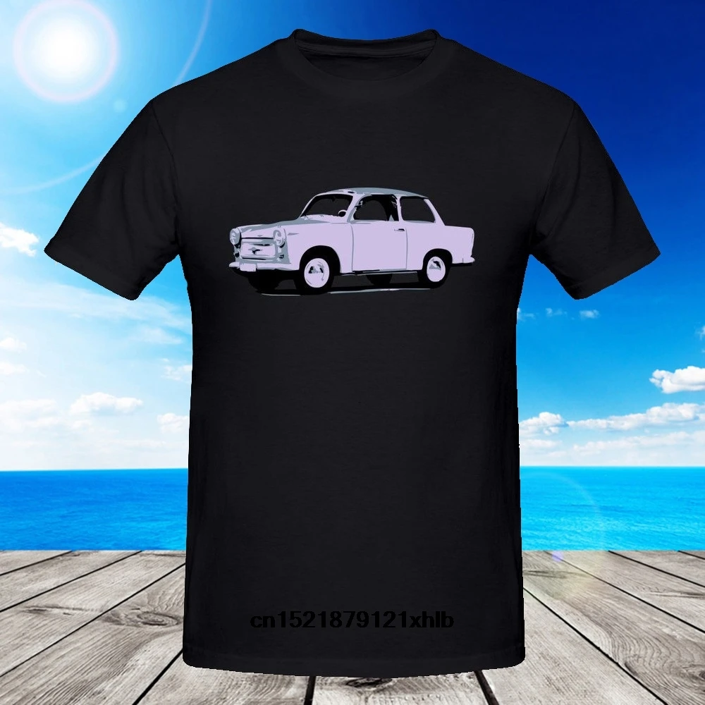 Возьмите Для мужчин футболка Trabant печатных Книги по искусству Мода Лето Черный