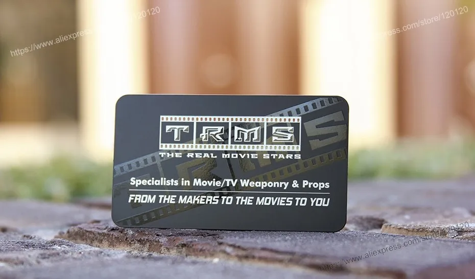 Hollow metal card production of high-grade rust steel business card metal membership card