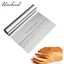 Unibird тестомес из нержавеющей стали резак нож для пиццы для выпечки Patisserie скребок крем лопатки инструменты для украшения торта на день рождения
