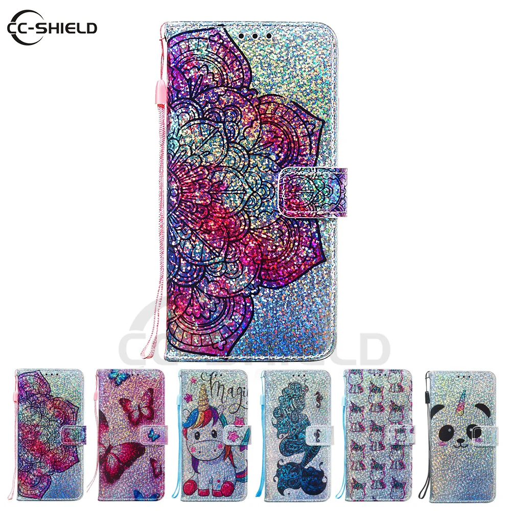 

Cover for Huawei Honor 10 Lite HRY-LX1 HRY-LX1MEB Twinkling Phone Leather Case for Huawei Honor10 Lite Honor10Lite HRY LX1 Cover