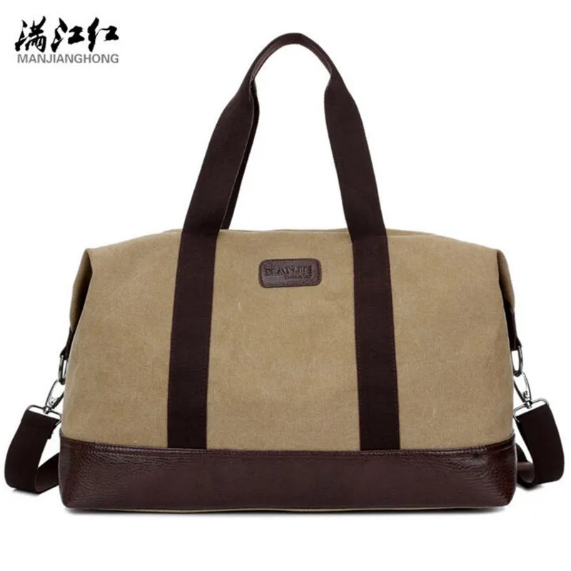 MANJIANGHONG Business High Quality Canvas Travel Bag Foldable Travel ...