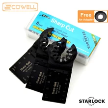 30% Off 8 PCS / Box Starlock Bi-metal Plunge Oscillating Multi Tool Saw Blades For Starlock system Oscillating Tools machine self ordered fronts under oscillating zero mean forces