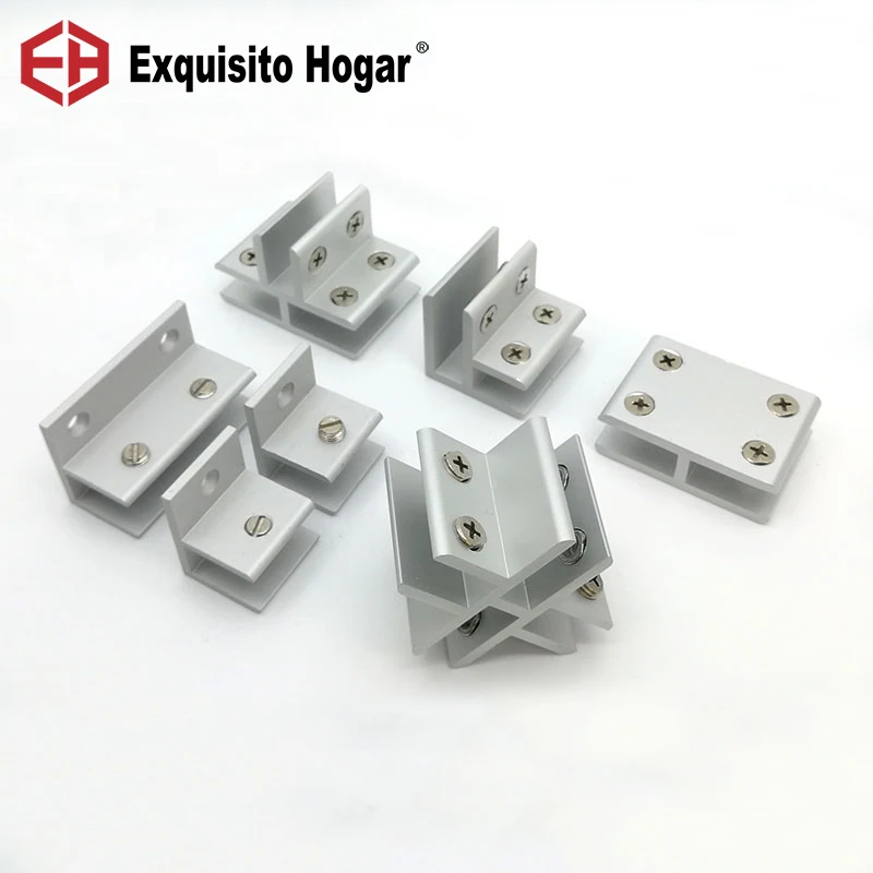 

Furniture Glass 90 -180 Degree Glass Clamp Glass Cabinet FT Cross Fixed Clamp Fastener Connector Free Opening 4pcs/lot