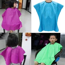 Новое поступление высокого качества детский салон водонепроницаемый для парикмахерской шапочка парикмахера платье ткань цвет случайный