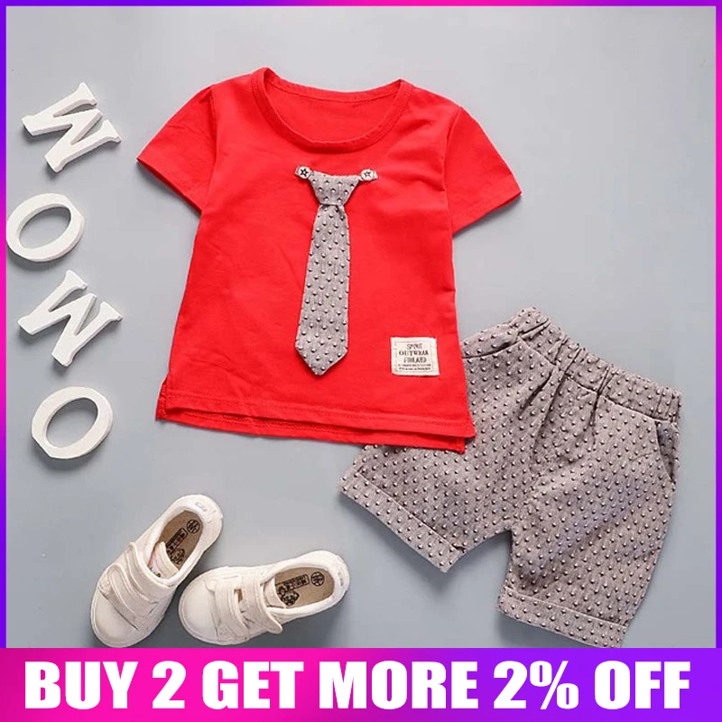 

BibiCola 2018 Baby Boy Clothes Sets Toddler Summer Baby Boys 2PCS Suit Clothing New Kids Fashion Cotton Cute Sets