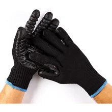 Антивибрационные защитные перчатки нейлоновые амортизирующие механики ударопрочные рабочие перчатки вспенивающиеся перчатки