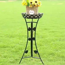 Европейский цветок из кованого железа подставка напольная балкон гостиная пол стойка для цветочного горшка Цветочная полка купить 1 получить 1 бесплатно