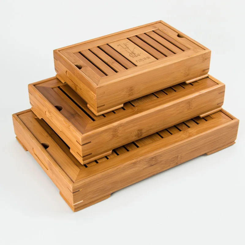 Free shipping different size bamboo tea trayin Tea Trays from Home