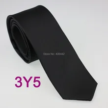 YIBEI Coachella галстуки черный сплошной цвет мелкий горошек шеи узкий галстук 6 см Повседневное платье Узкие галстуки Классический галстук джентльмена