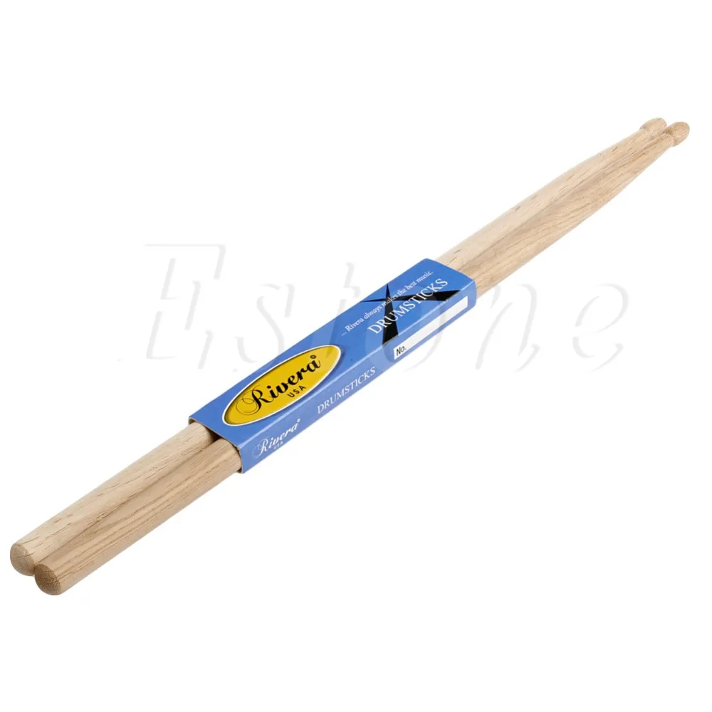 

One Pair Practical Maple Wood 7A Drum Sticks Drumsticks Music Band Accessories #35/14L