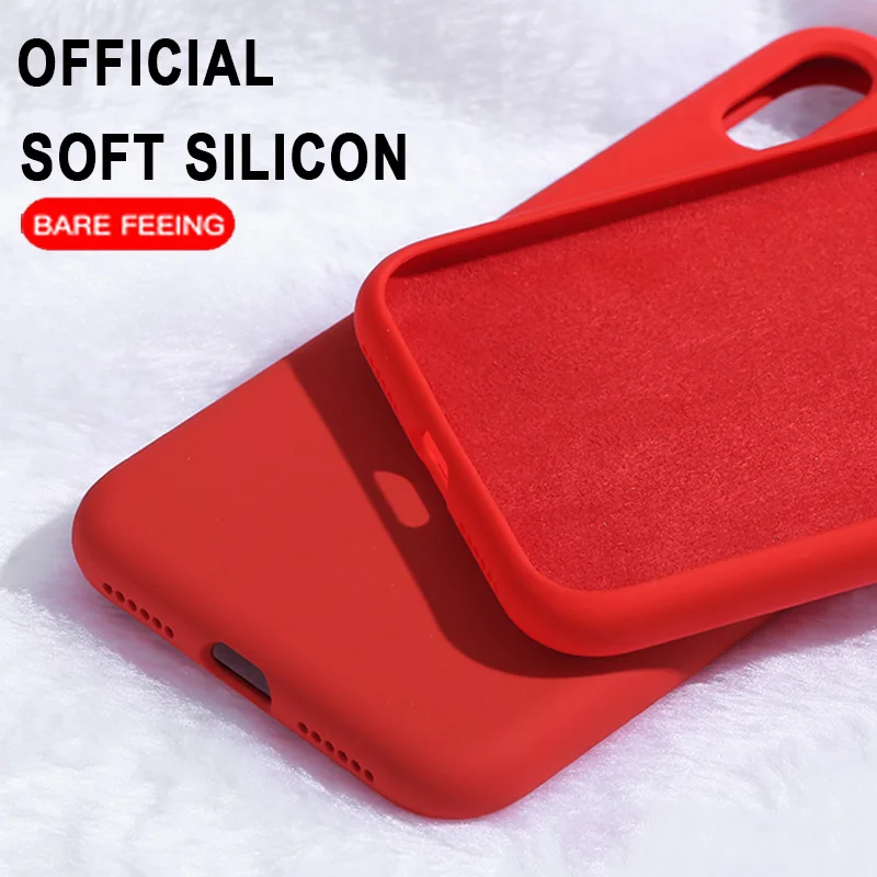 

Luxury Liquid Silicone Soft Matte Case For iPhone XS Max XR X 10 iPhone 8 7 8Plus 7Plus iPhone 6S 6 S 6Plus Original Phone Cover