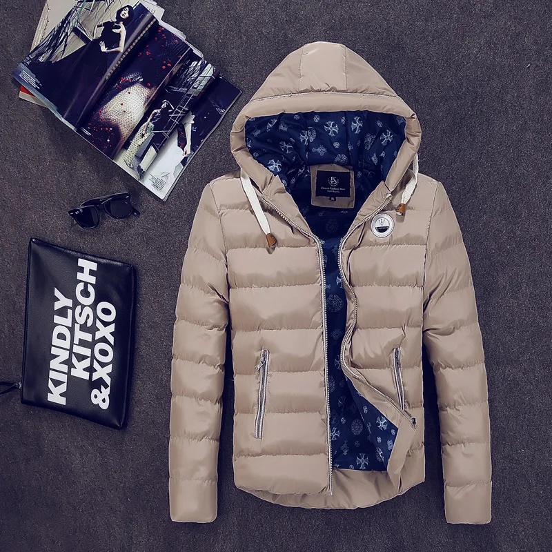 Men Winter Cotton Jacket Fashion thicken Warm Cotton Padded Coat Parkas Men Big Size 4XL