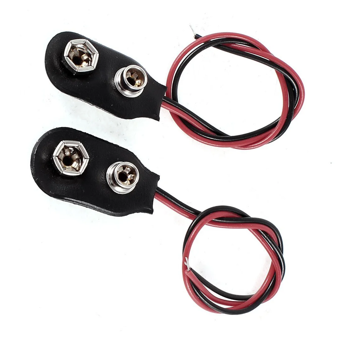 

2pcs 15cm Wire Cable 9V 9 Volt Battery Clip Connector I Type