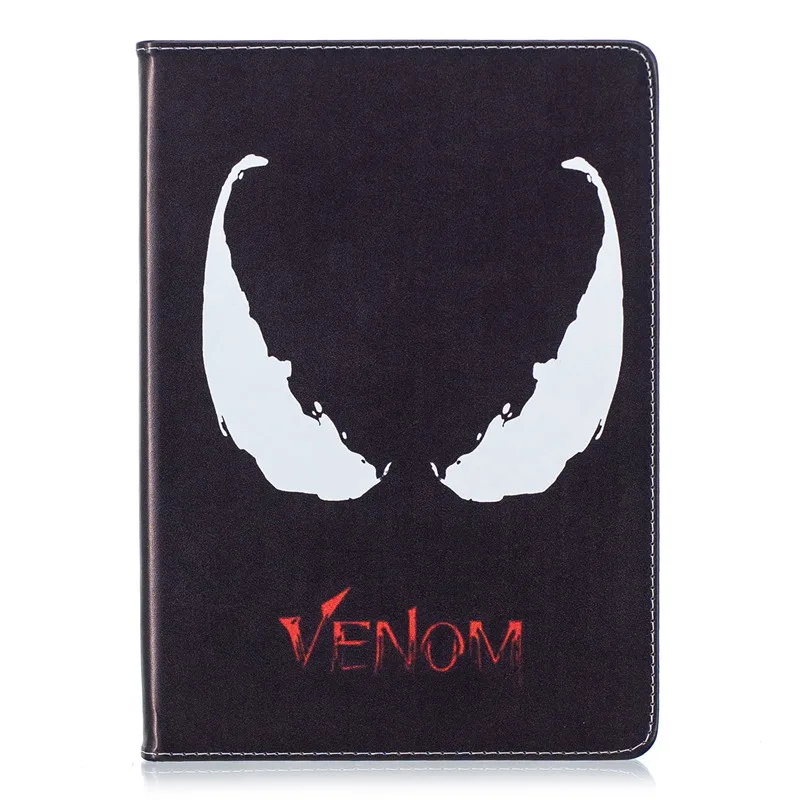 

Venom cartoon shell for Apple ipad 2017 2018 Pro 9.7 automatic sleep wake up flip support PU leather case cover protective cover