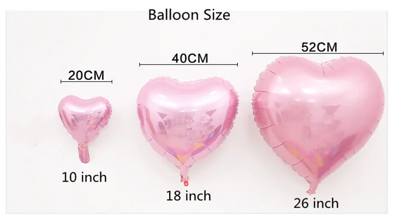 10 шт Свадебные украшения, фольгированные воздушные шары на День святого Валентина, воздушные шары в форме сердца с днем рождения, праздничные шары для девочек