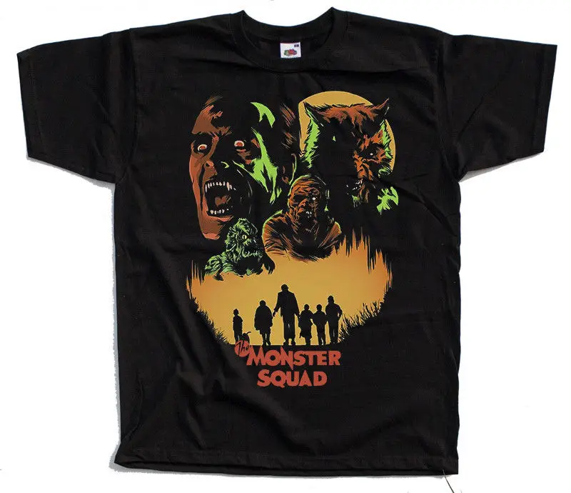 

The Monster Squad Movie Homme T Shirts Hip Hop Clothing Tshirts Gym King Tee Shirt O Neck T-Shirts Big Size Men