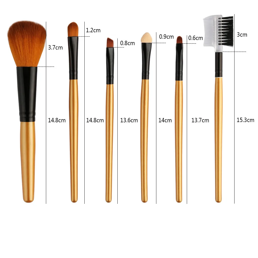 6PCS Make Up Foundation Professional Eyebrow Makeup Brushes Set 6PCS Make Up Foundation Professional Eyebrow Makeup Brushes Set