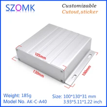 1 шт., 31*130*100 мм алюминиевый Штампованный корпус коробка szomk алюминиевый корпус электронного устройства для алюминиевой распределительной коробки