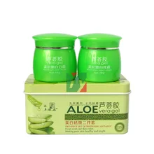 PAIMEI aloe vera gel 7days shining and whitening 10days anti-spot day + night cream 2pcs/set aloe vera micropropagation and rapd analysis