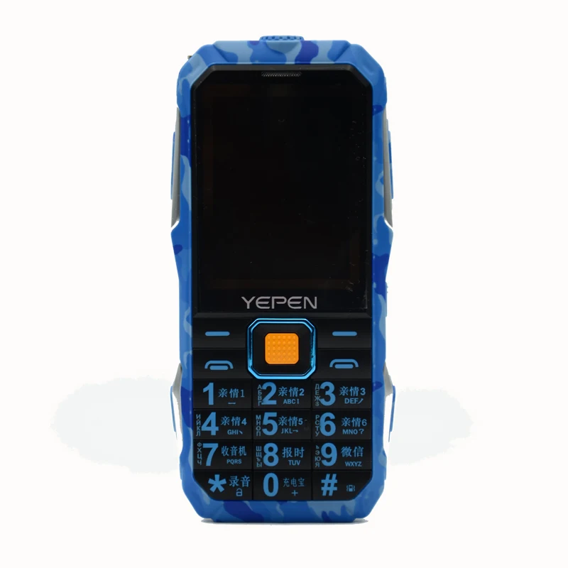 Yupen мобильный телефон ТВ Поддержка Dual SIM 3D звук большая батарея GSM бар телефон банк питания Китай разблокированные сотовые телефоны - Цвет: blue