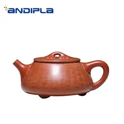 340 мл фиолетовая глина yixing чай горшок натуральный НЕОБРАБОТАННАЯ руда Чжу грязи горшок Zisha все камень ручной обработки Совок Pots чай чайные