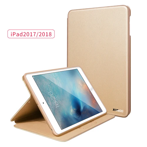 Для iPad 9,7 дюймов / чехол Xundd из искусственной кожи Магнитный флип-чехол для iPad / A1822 A1823 A1893 A1954 Пробуждение сна - Цвет: gold