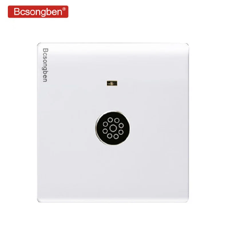 

Large white panel 220v 86 wall smart home led sound and light control energy-saving delay switch