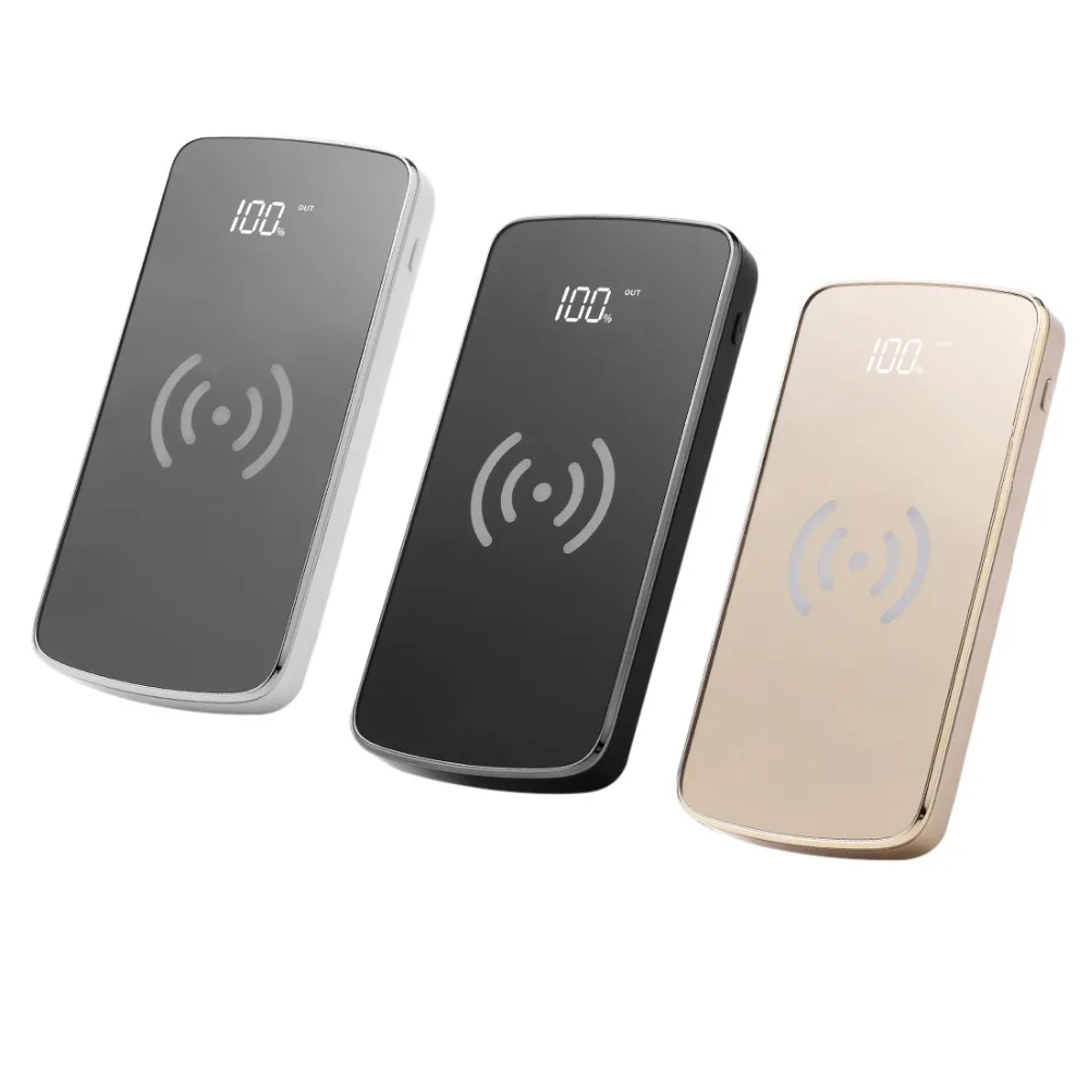 Power Bank 10000mAh QI Wireless Charger Wireless Charging External Battery Pack Dual USB Powerbank for Mobile Phones Poverbank Power Bank 10000mAh QI Wireless Charger Wireless Charging External Battery Pack Dual USB Powerbank for Mobile Phones Poverbank