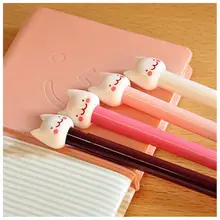 120 шт. 0.5 мм Симпатичные Cool мультфильм котенок кошка персонализированные рекламные гелевые ручки Офис Школьные принадлежности студентов