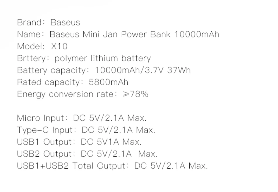 Baseus 10000 mAh мини-панель солнечных батарей Мощность банка маленькая Портативный Зарядное устройство 10000 мА/ч, Мощность Bank зарядное устройство для iPhone Xiaomi samsung внешний Батарея повербанк