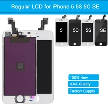 LCD Screen for iPhone SE 5S 5C 5 Touch Screen Display Digitizer Assembly Replacement Screen for iPhone 5 5S 5C SE With Frame LCD Screen for iPhone SE 5S 5C 5 Touch Screen Display Digitizer Assembly Replacement Screen for iPhone 5 5S 5C SE With Frame