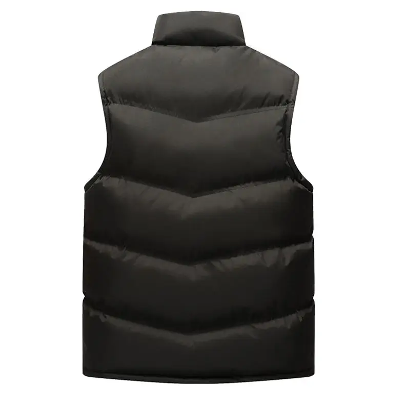 Vest Coat Men Winter Autumn Male Sleeveless Jacket Coat Top Keep Warm Thicken Padded Down Vest Men Muls Brand Cothing Plus Size 12