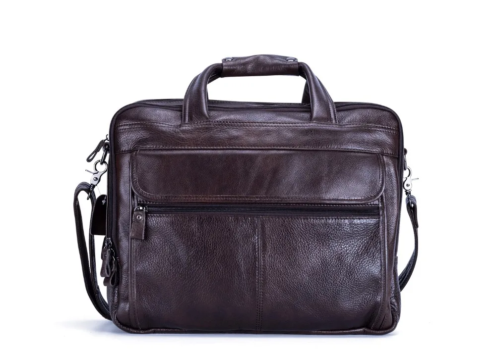Модная мужская офисная сумка из натуральной кожи А4, деловая повседневная мужская дорожная сумка, 17 дюймов, сумки на плечо для ноутбука, портфель