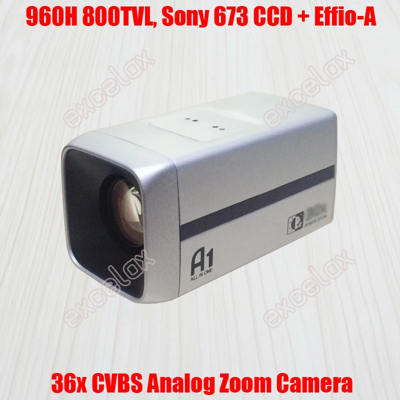 

960H D1 800TVL Analog 18x Optical 36x 26x 1/3" Sony 673 672 CCD Effio-A 4151 CCTV Zoom Camera ICR IR CUT Auto Focus Box Camera